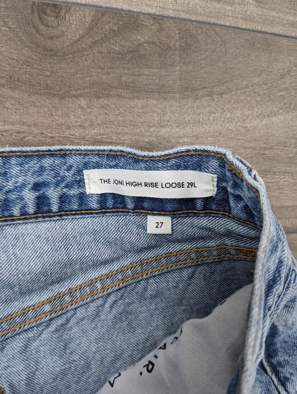 Aritzia Denim Forum Women's Jeans Joni High Rise Loose Size 27 - Picture 6 of 11